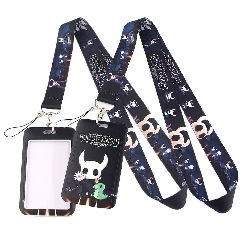 

LT26 Game Hollow Knight Neck Strap Lanyard Credit Card ID Holder Bag Student Women Travel Bank Bus Business Card Cover Badge