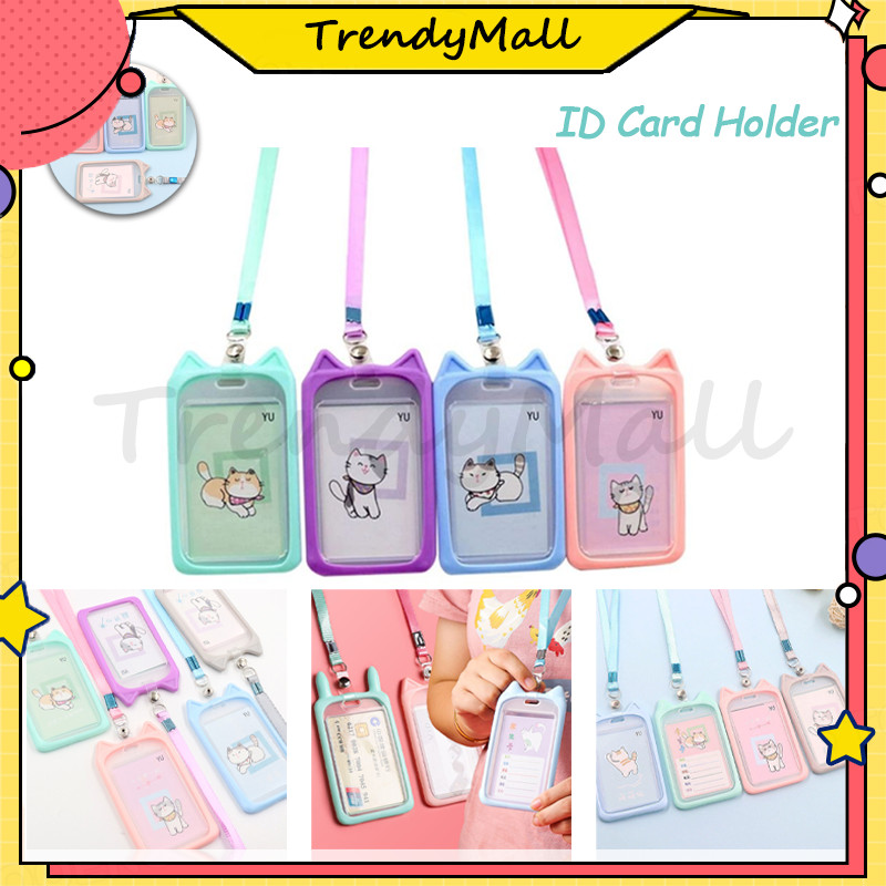 

Name Tag Lanyard /Bentuk Karakter Warna Pastel Lanyart Card Holder Id Card/Gantungan Kartu Motif Kucing /Lanyard Card Holder Motif Kucing/Kartu Akses Kantor Mrt Busway