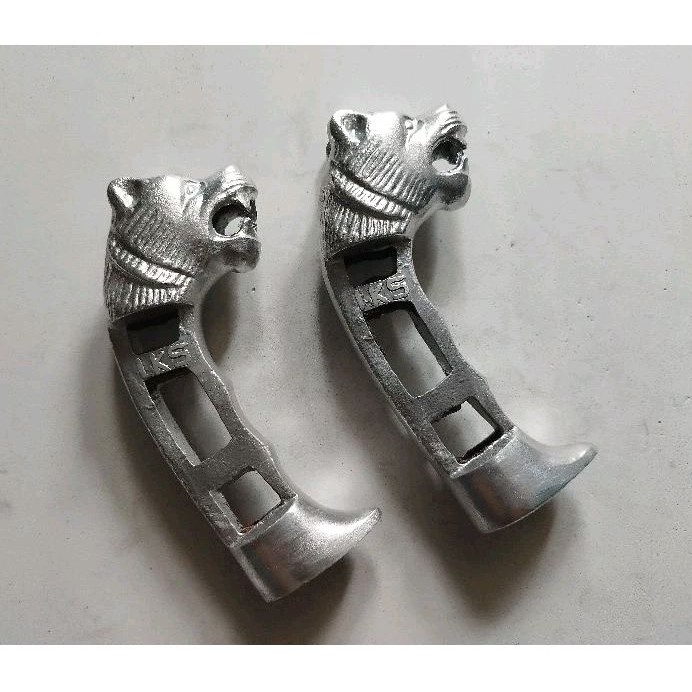 Terlaris new murah Peralatan genggam Aksesoris duralium pegangan gagang golok alumunium motif ukir m