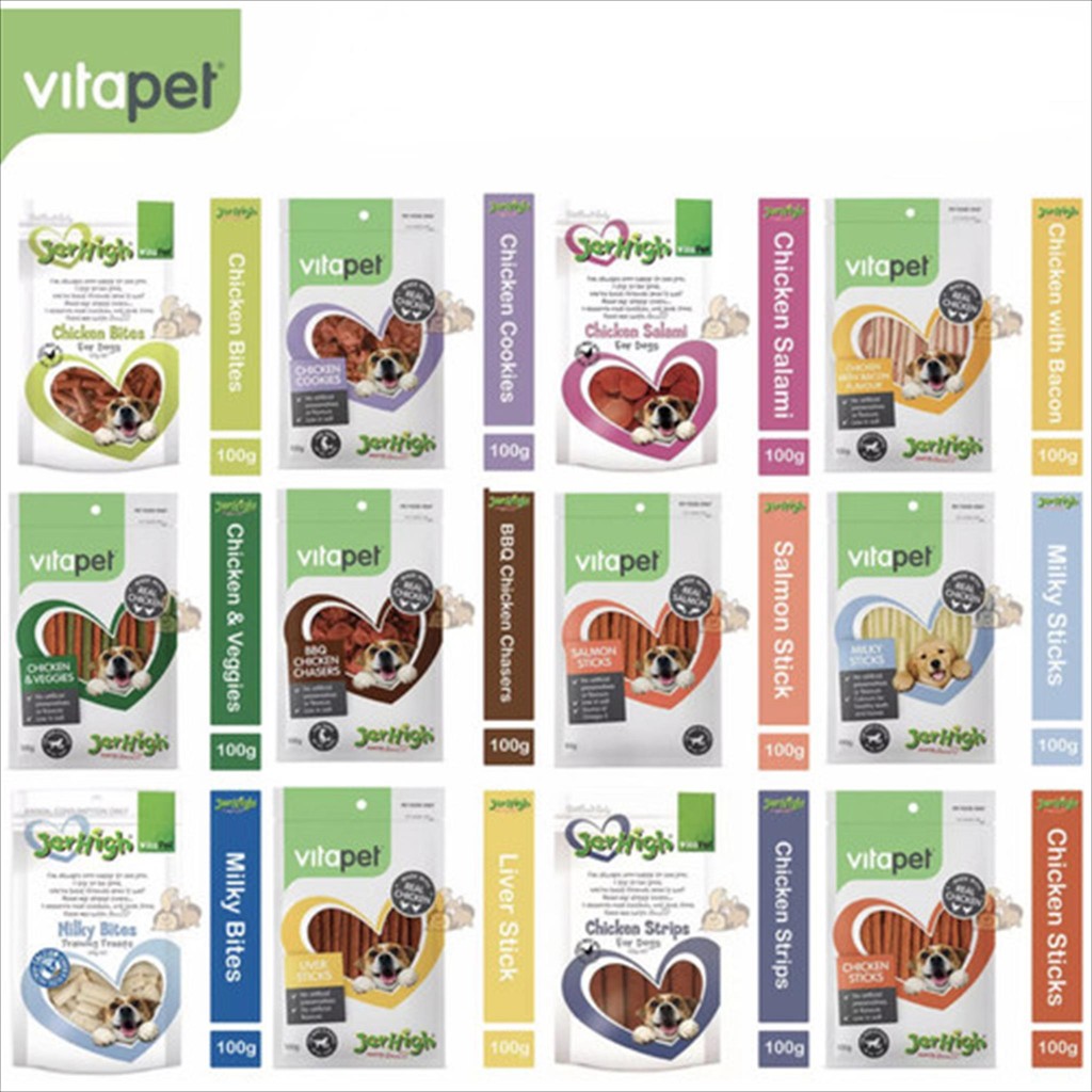 JERHIGH VITAPET 100GR ALL VARIAN / JERHIGH VITAPET SNACK ANJING