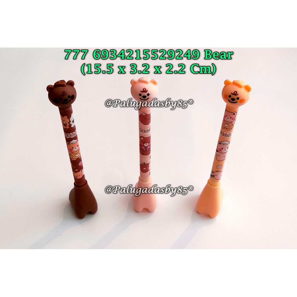 

(1 Biji) Bolpen Beruang Berdiri Gelpen Hitam / Gel Pen Beruang / Gel Pen Bear / Bolpen GXIMP 777