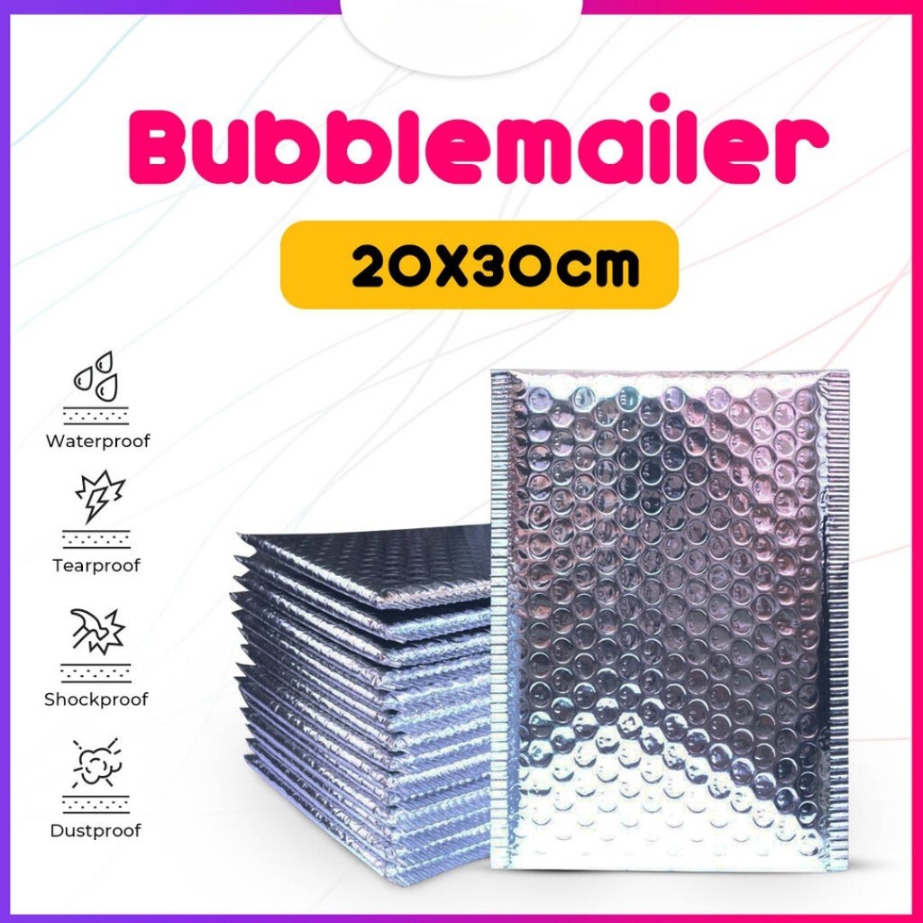 

Amplop Bubble Mailer Wrap 20x30 cm Alumunium Foil Premium Quality MURAH