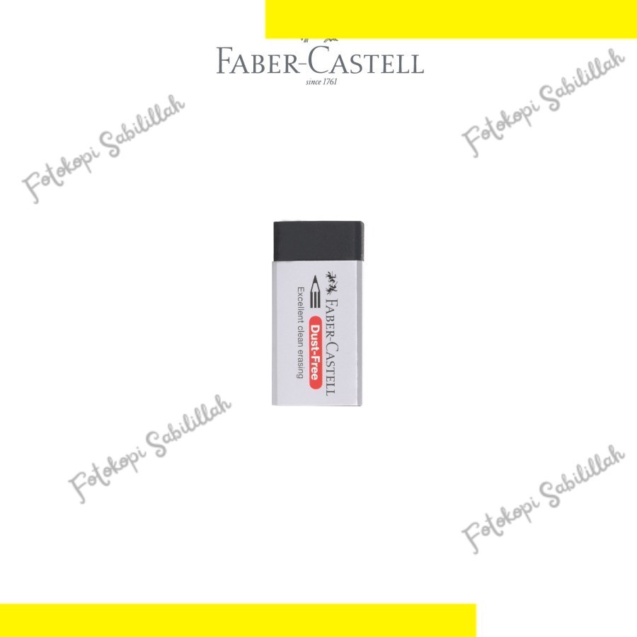 

Faber-Castell Eraser Dust Free 7171 Medium Black / Penghapus Faber Hitam Tanggung / Setip Faber B30