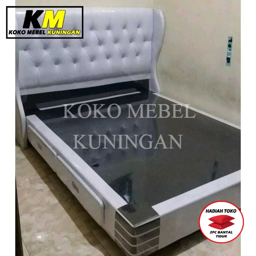 (FREE BANTAL TIDUR) Divan laci divan set plus laci divan laci minimalis divan set sandaran