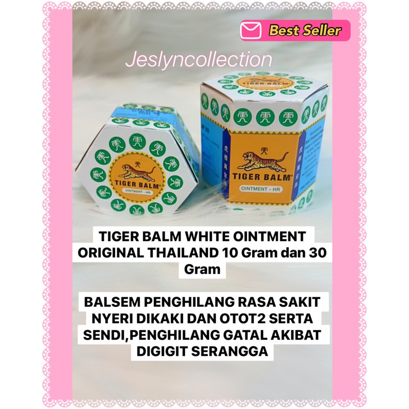 BALSEM PEREDA NYERI ASLI THAILAND TIGER BALM WHITE OINTMENT