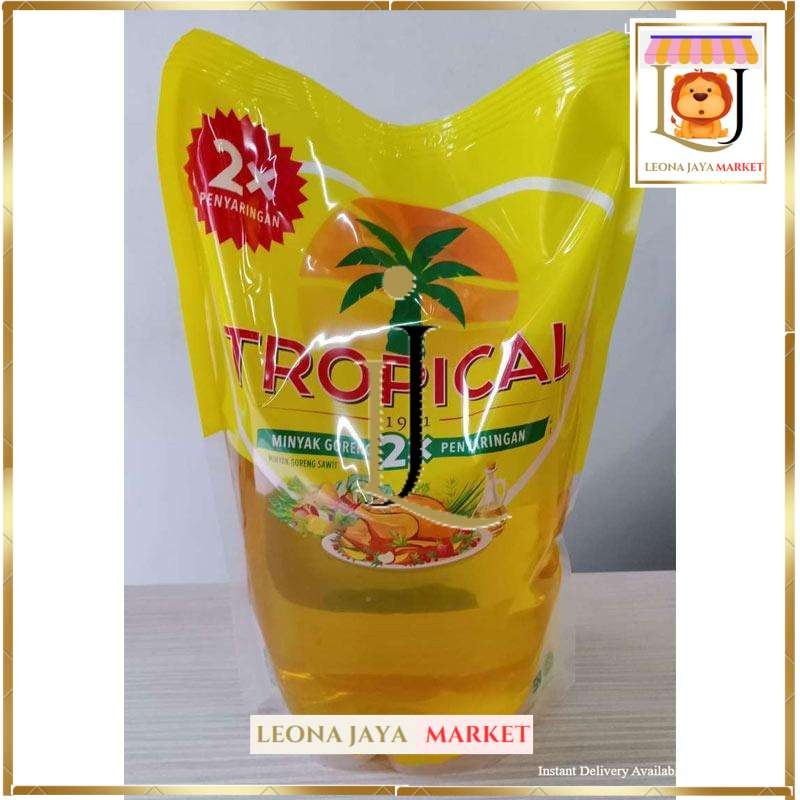 

LJ MARKET TROPICAL 2 LITER REFILL POUCH MINYAK GORENG TROPICAL 2LITER