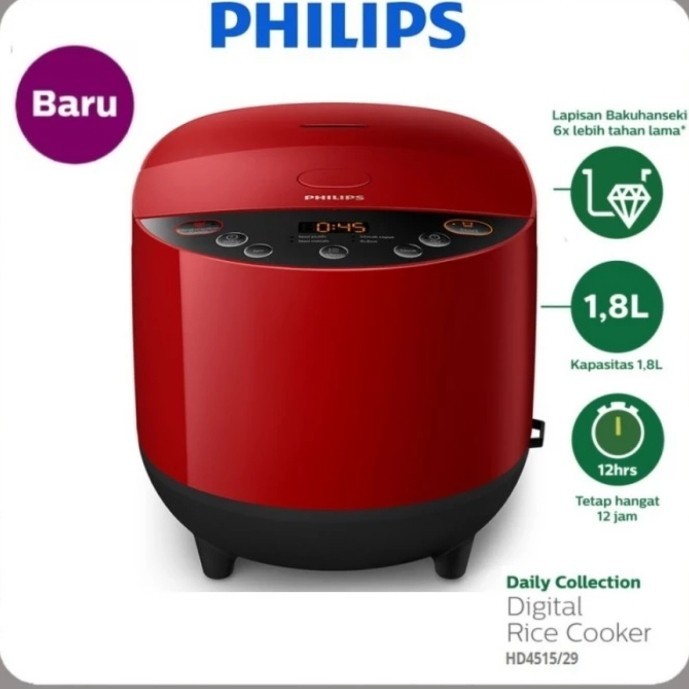 RICE COOKER MAGIC COM  HD4515 /30 /90 /85 HD 4515 - Merah