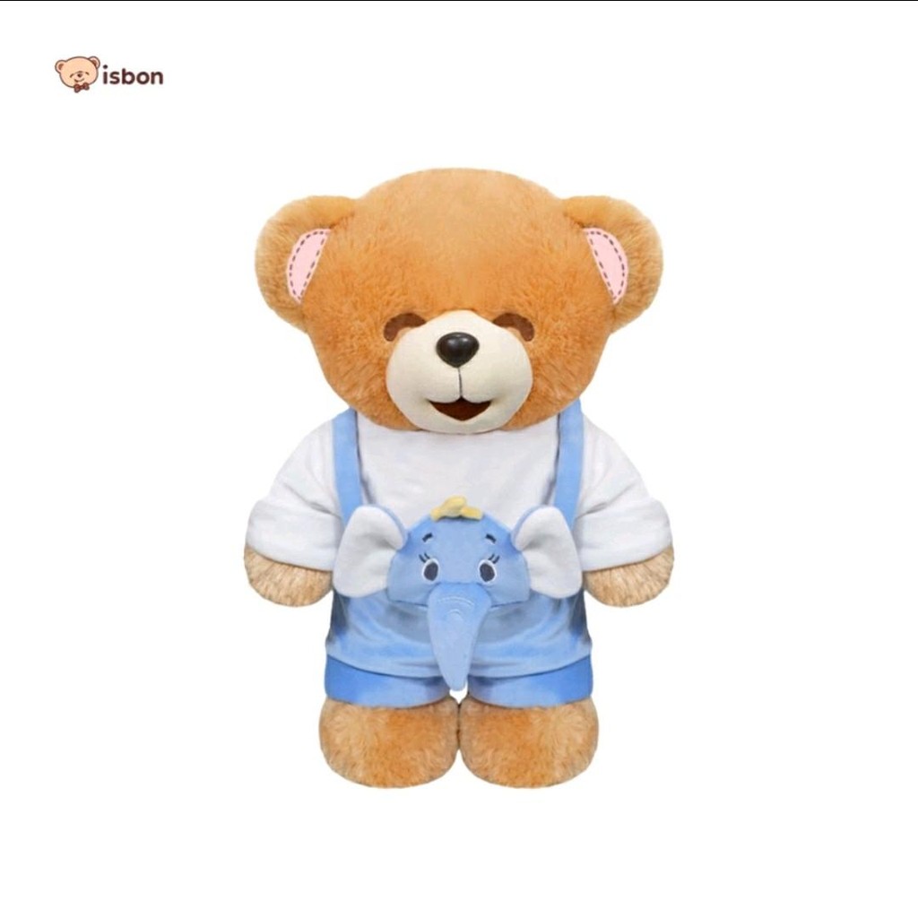 Boneka Beruang teddy Boney/Bonita lucu baju gajah | Boneka Bergaransi Seumur Hidup | Isbon IstanaBon