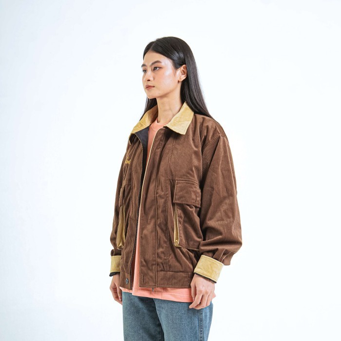 ✨BISA COD✨ -FUJITORA CORDUROY VINTAGE JACKET CLUB OF 1986 / JAKET RETRO CLASSIC - M