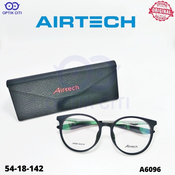 Frame Kacamata Bulat Besar Pria Wanita Airtech 6096 Sporty Ada Pegas Original