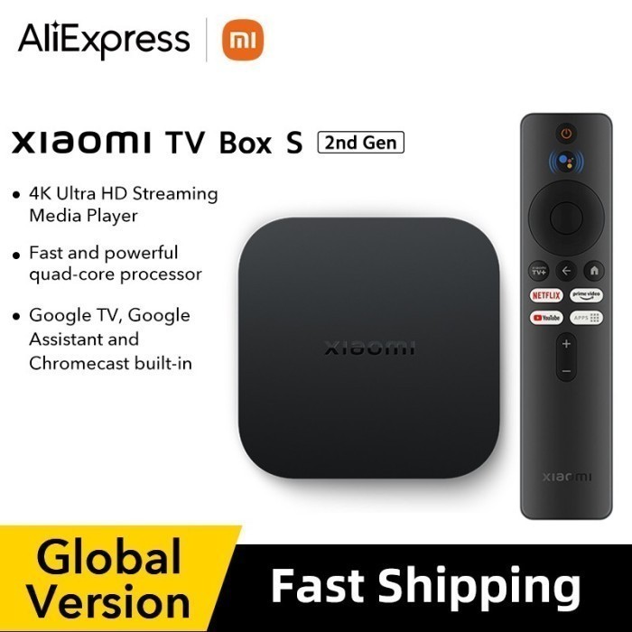 mi box s 4k ultra hd android tvbox  - xiomi tvbox 2nd