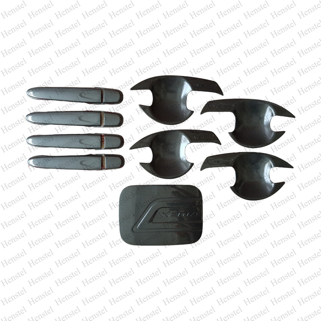 Paket Xenia 2012 - 2021 handle / outer / tank cover - Carbon - Henstel Variasi Mobil