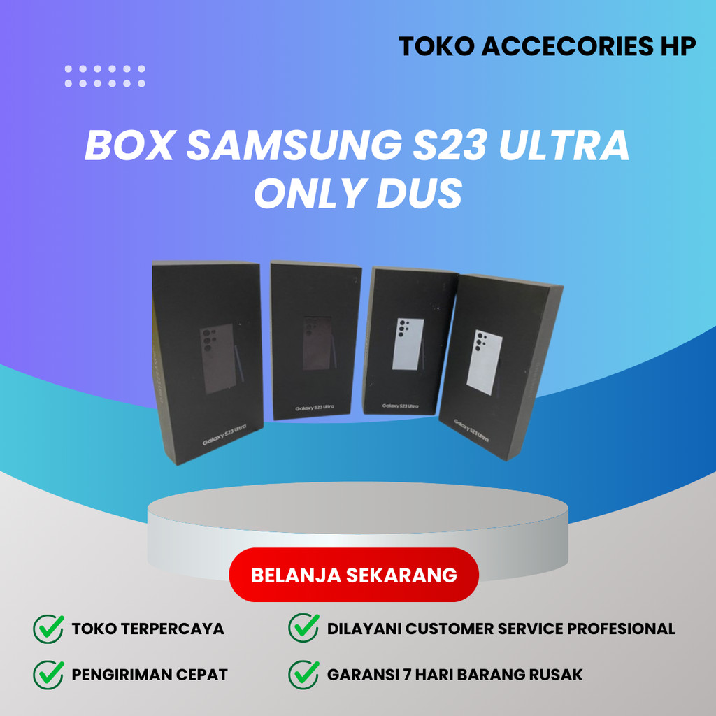 

Dus Box Kotak Samsung S23 (Dus Saja) -Aksesoris HP Now