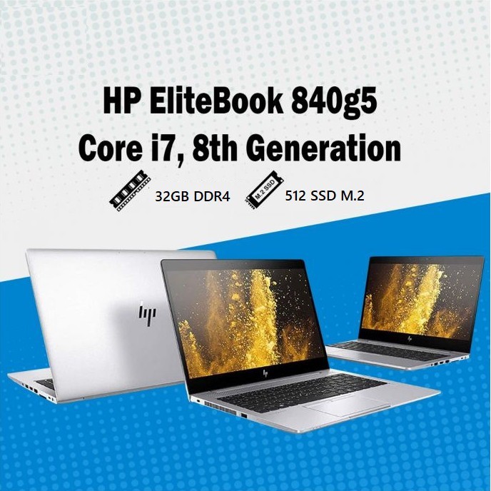 LAPTOP HP 840 G5 Core i7-8TH /RAM 32GB/ SSD 512GB