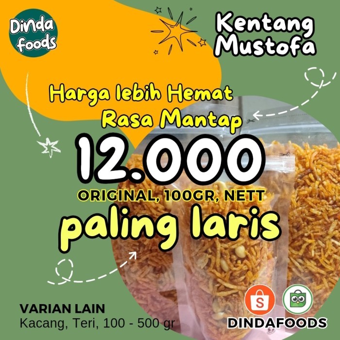 

BEST SELLER Kentang Mustofa 500 gr (3 Varian ) - Original, 500 gr Pedas