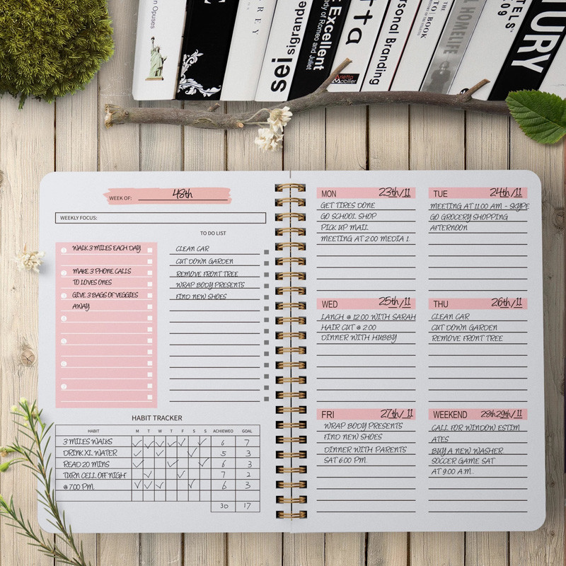 

2024 A5 Agenda Planner Notebook Kawaii Diary Journals Weekly Planner Schedules Organizer Notebook School For Stationery Office