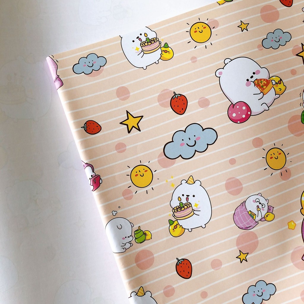 

Kertas kado cute fat bear