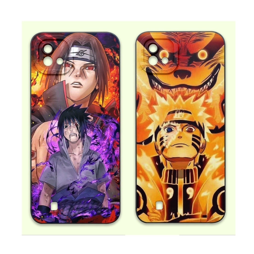 Casing Softcase  Realme C20 C11 2021 Gambar Naruto -  Case Pro Camera Motif Anime