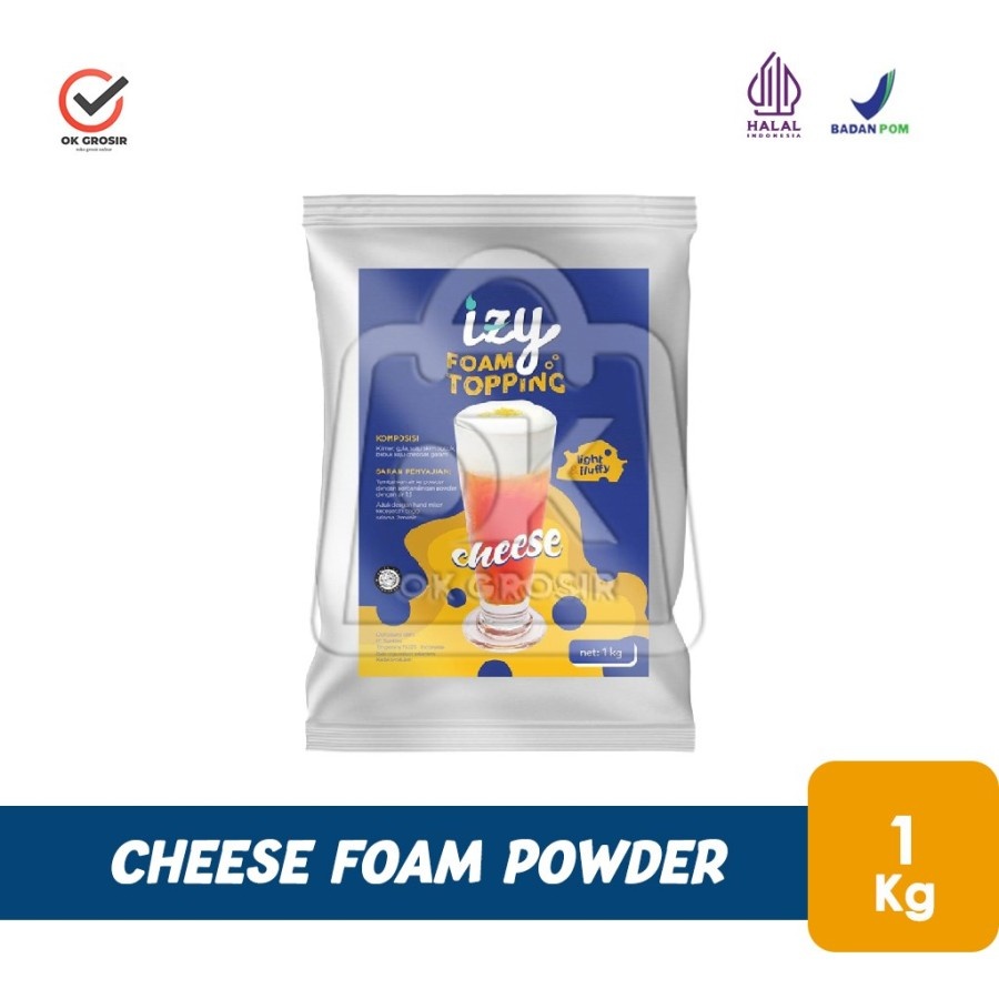 

Cheese Foam Powder Izy Powder Bubuk Premix Foam Keju Topping Minuman (1 kg)