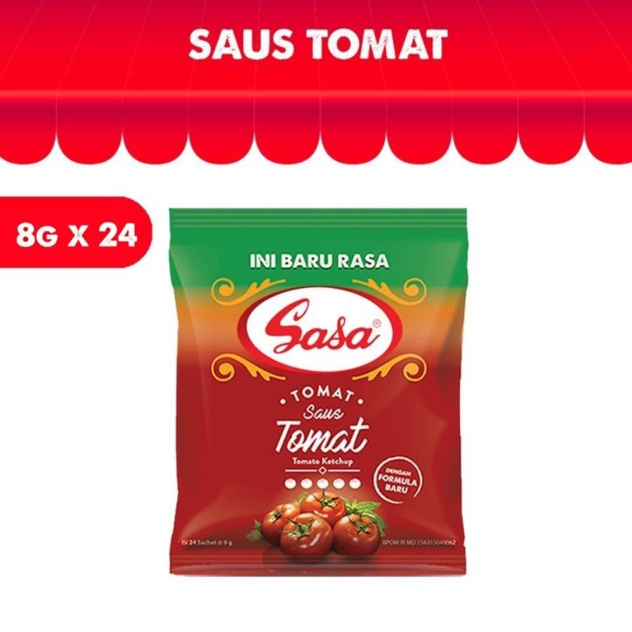 

JOSCELLY.ID SASA Saus Tomat Sachet Renceng (Isi 24 Sachet)