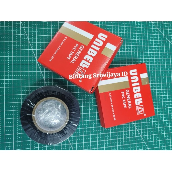 

Unibel Isolasi Listrik Serbaguna 0.13mm x 16mm x 20m - Hitam