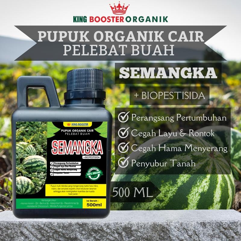 Pupuk Organik Cair Tanaman Semangka, 500ml Booster Cair SEMANGKA , Melebatkan Secara Maksimal