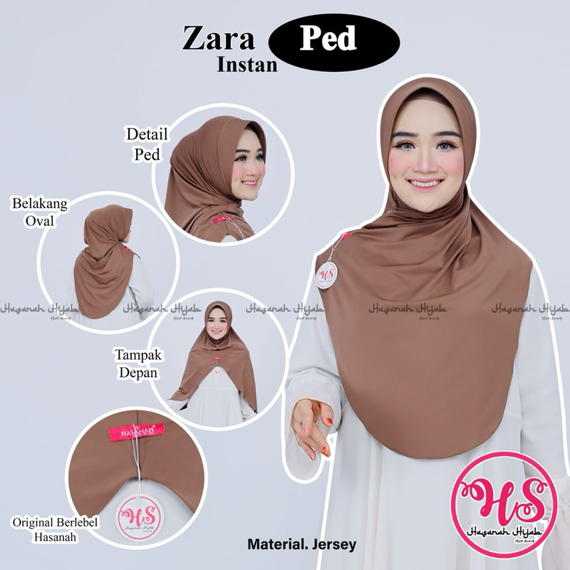 Zara Ped // hijab Instan // hasanah hijab // hijab jiso pad syar’i // jilbab sya’i/ jilbab menutupi 