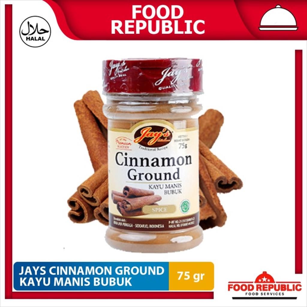 

Jays Cinnamon Ground Powder 75 gr Kayu Manis Bubuk Asli Halal