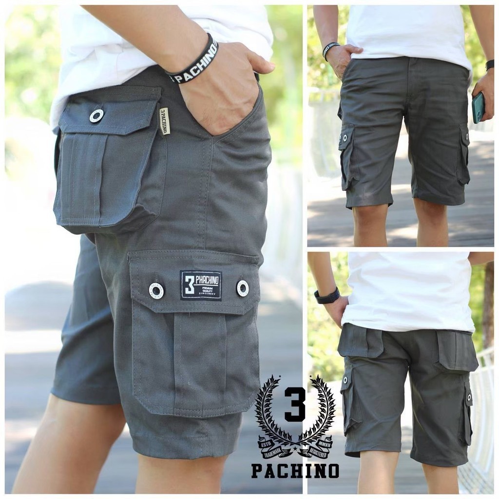 [COD] Celana Cargo Pendek Original 3Pachino Abu