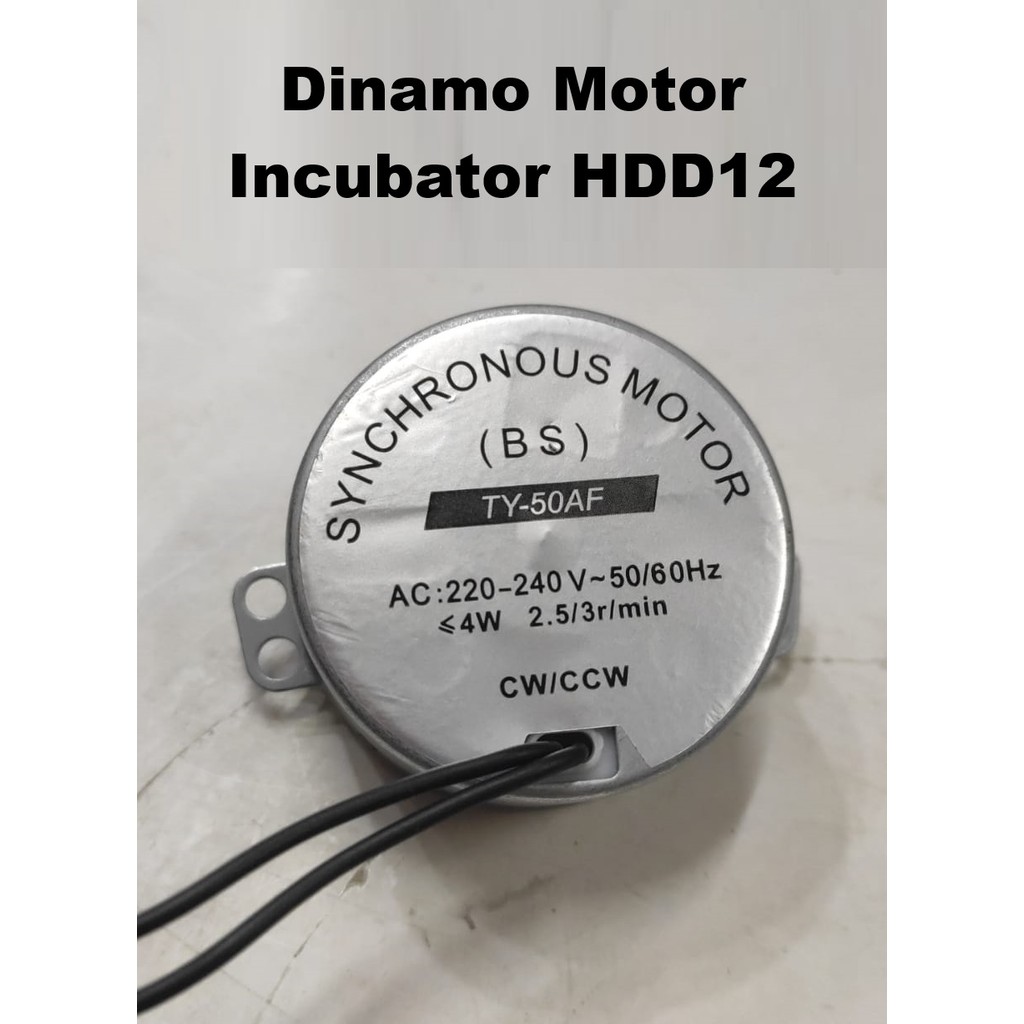 Dinamo Motor Penggerak Incubator HDD 12 Egg Telor Mesin Penetas Telor