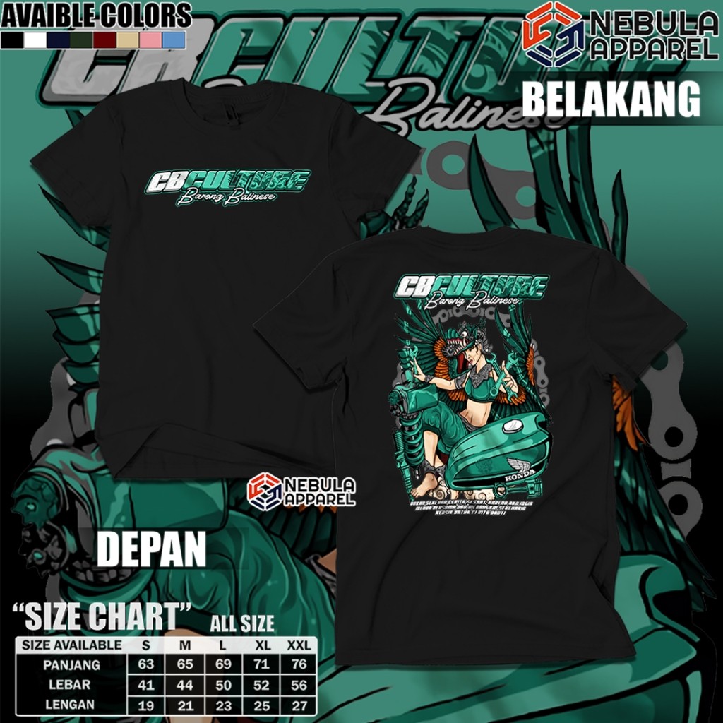 Kaos Racing Honda CB Herex x Barong Culture Indonesia Series Baju Distro Motor Herex Honda Gank Tshi