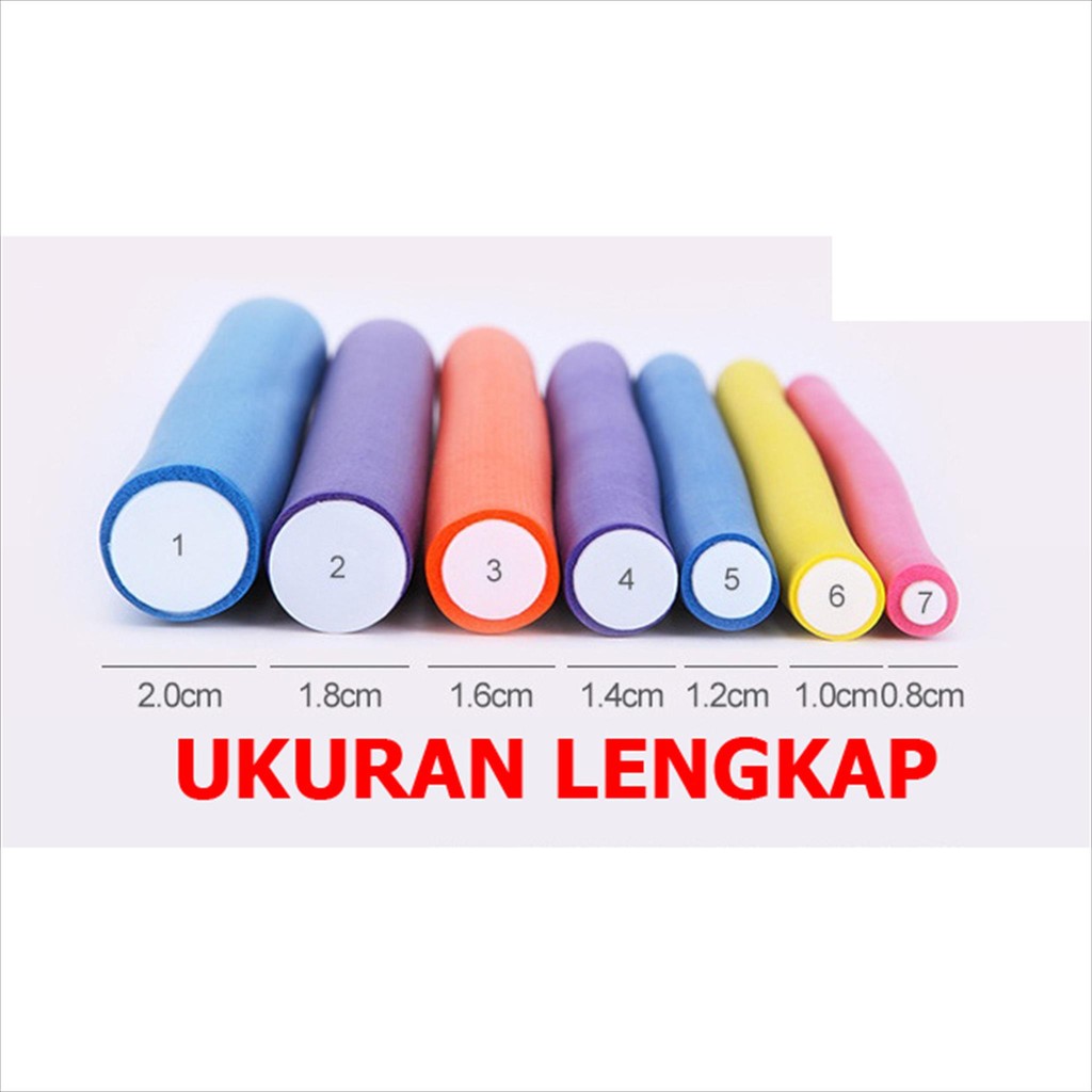 [10pc] Roll Rambut Sosis - Rollan Rambut - Gulungan Rambut Roll - Roll Rambut Pack - Rambut Curly