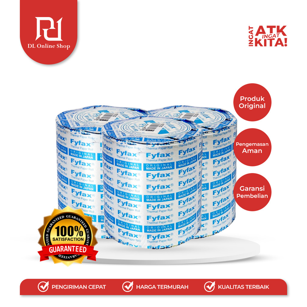 

KERTAS THERMAL/ THERMAL PAPER 80mm x 80mm (1ROLL)