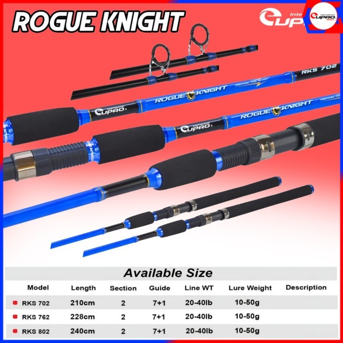 JORAN EUPRO ROGUE KNIGHT RKS702 - 762 - 802 SPINNING | PASIRAN | SURF FISHING | LIGHT POPPING -