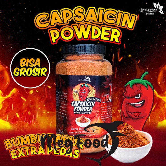 

Bubuk Cabe Pedas | Cabe Bubuk | Chili Powder | Capsaicin Powder 400 Gram