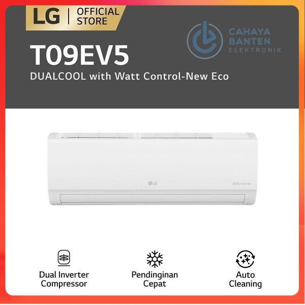 AC LG 09EV5 INVERTER 1PK + PASANG