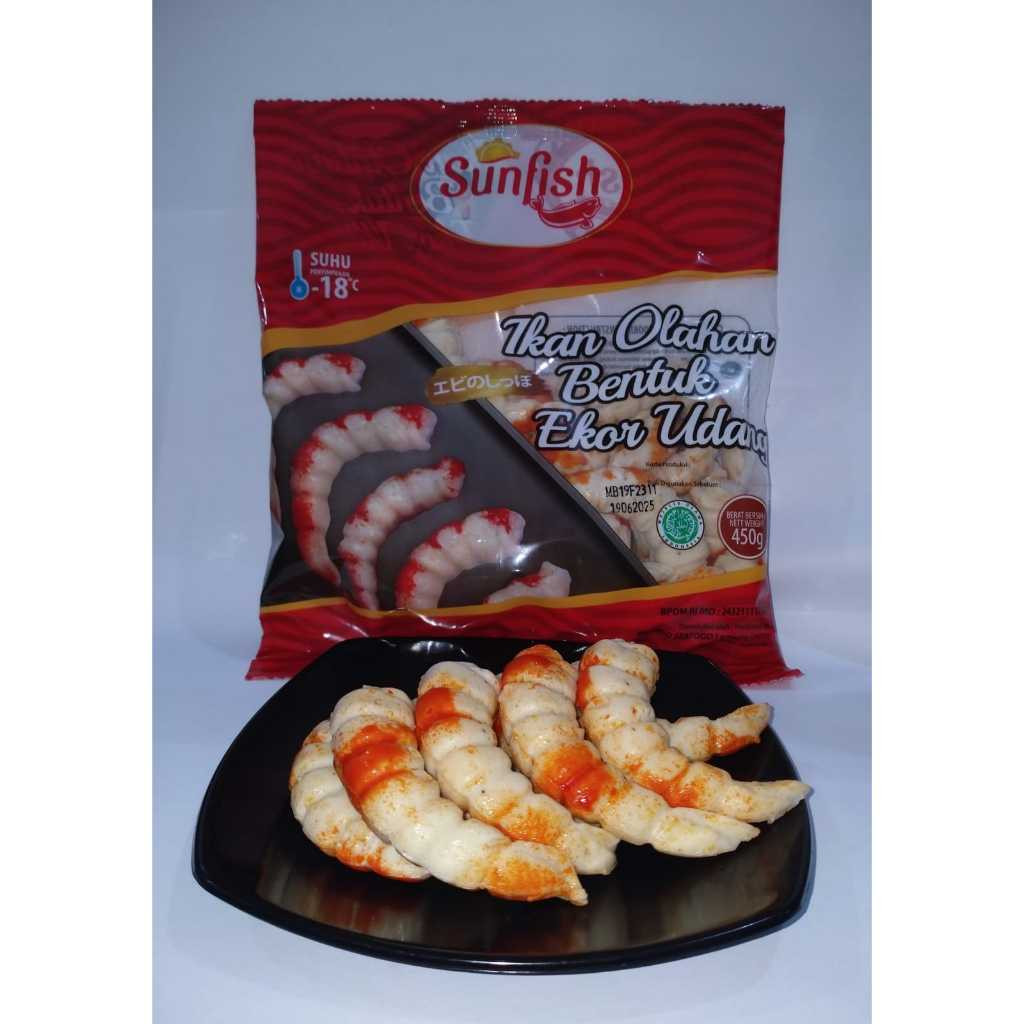 

Sunfish Olahan Ikan Bentuk Ekor Udang 450gr
