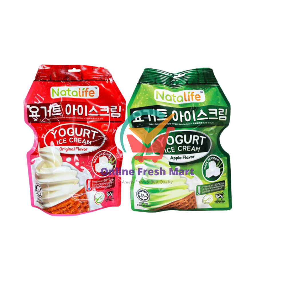 

Natalife Yogurt Ice Cream Original Apple 300g isi 5 pcs - Online Fresh Mart Denpasar