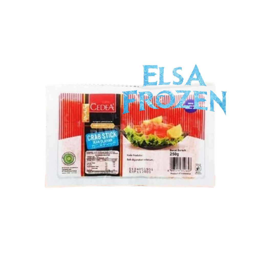 

CEDEA CRAB STICK 250GR / IKAN OLAHAN BENTUK STIK