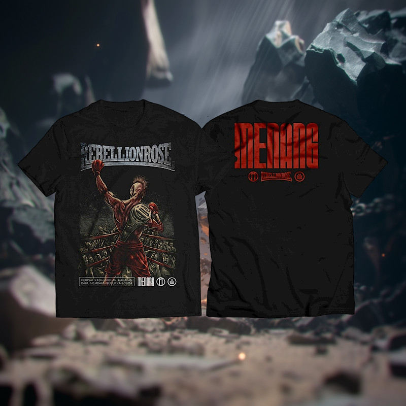 【TOP】READY STOCK - TS MENANG 2024 - Kaos Rebellion Rose Original