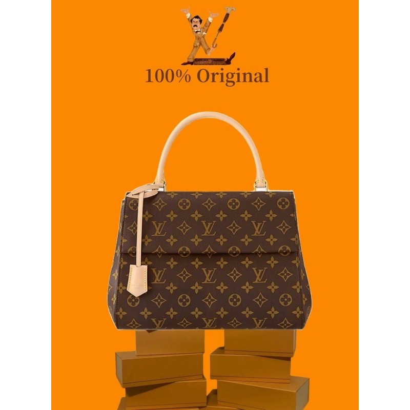 Promosi [️100% asli LV bag]Louis Vuitton LV Cluny BB crossbody wanita bag/tas lv original 100%