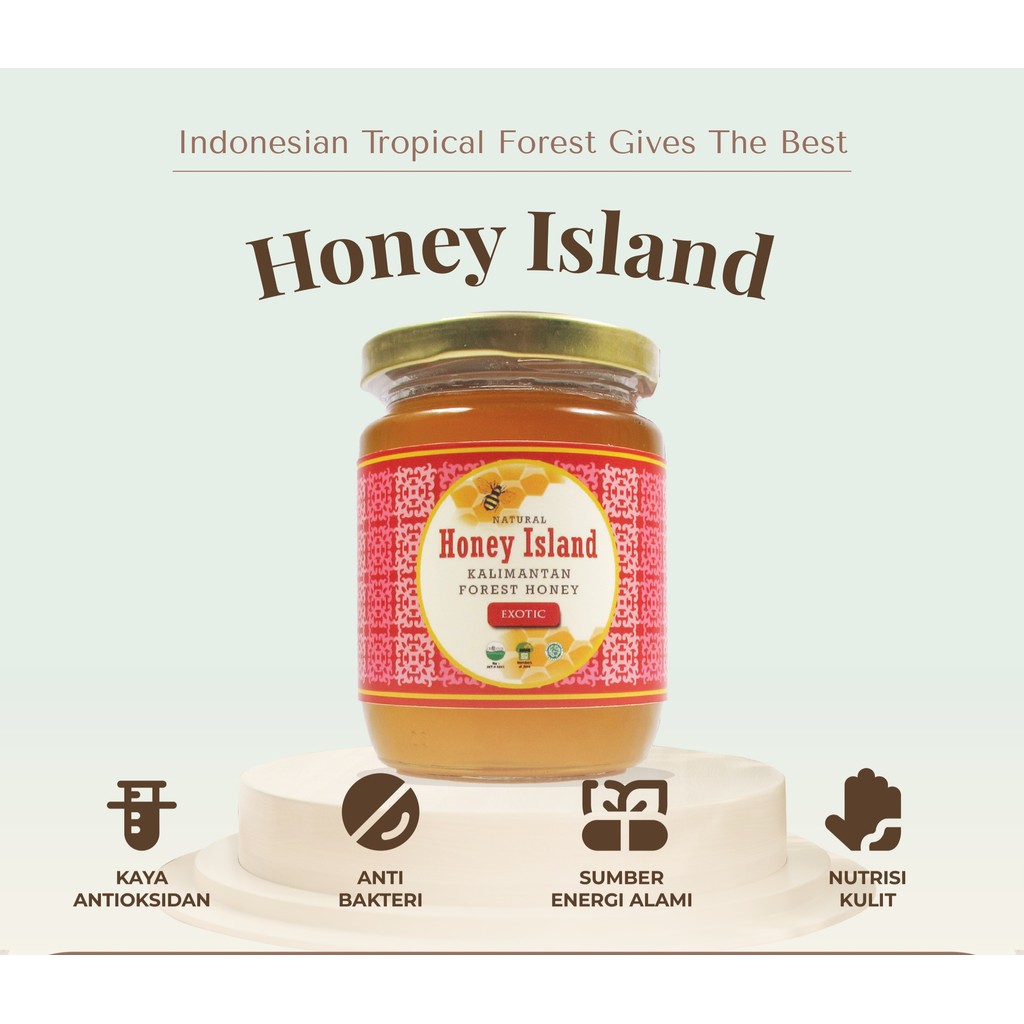 

Mr.Generie Honey Island Kalimantan Forest Honey / 100% Madu Hutan Alami Tanpa Gula / Premium 300g 300 gram