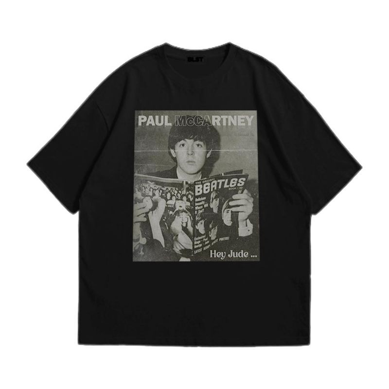 Kaos Gambar penyanyi Paul Mc Cartney 24s T-shirt