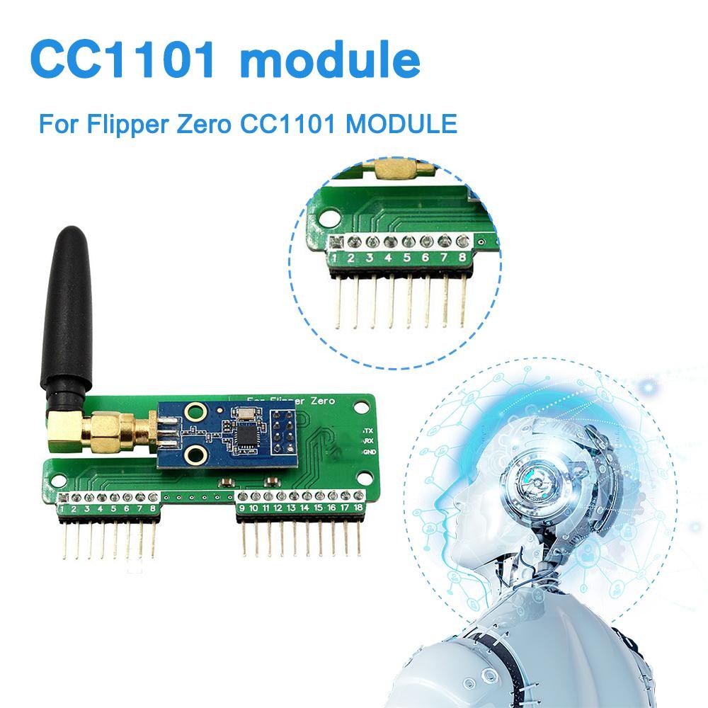 For Flipper Zero WiFi CC1101 SubGhz 433Mhz Development Board GPIO CC1101 Mouse Module For Flipper Ze