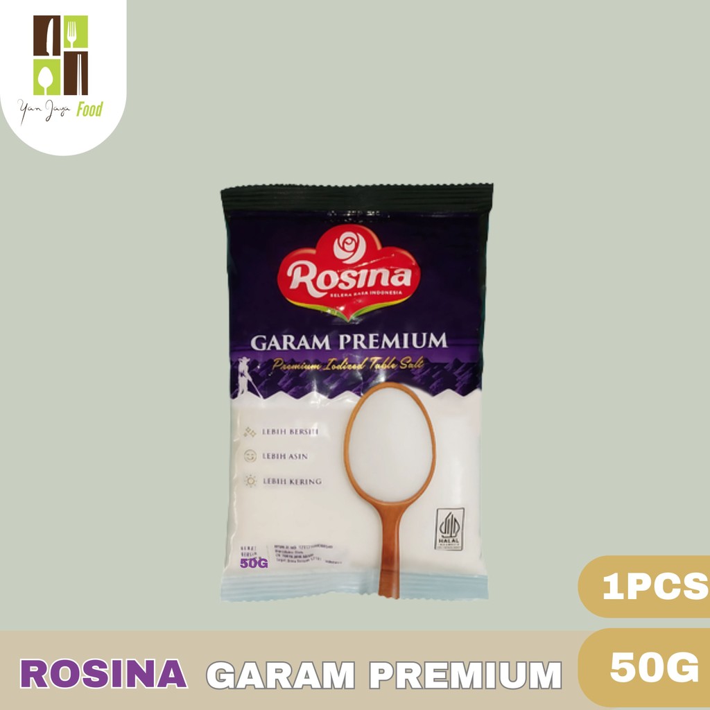 

Garam Rosina 50g / 1PCS / Garam Masak / Garam Dapur / Garam Halus 50g