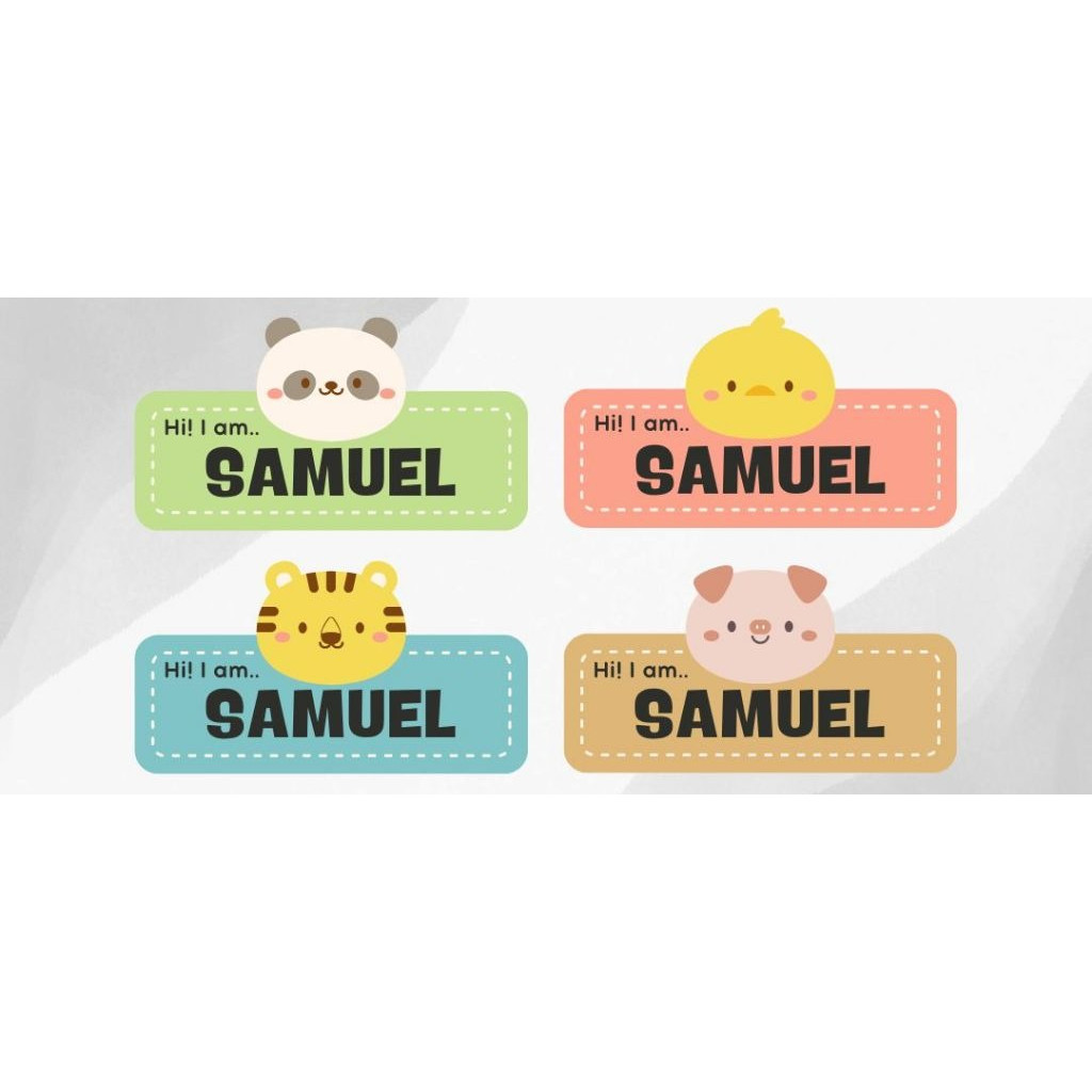 

Nama Dada Akrilik Karakter Hewan | Name Tag Acrylic Custom Nama | Bros Karakter Hewan Bahan Akrilik