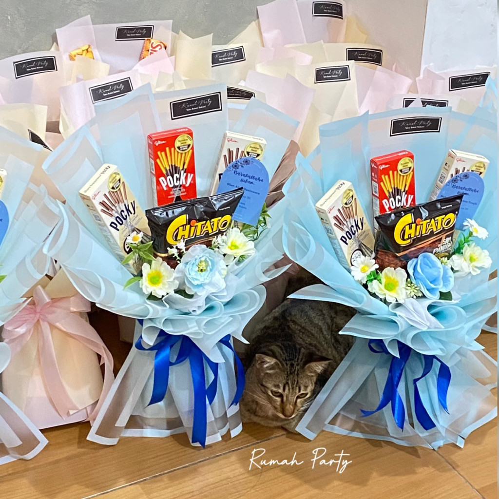 

Buket Snack Pocky Chitato / Snack Bouquet