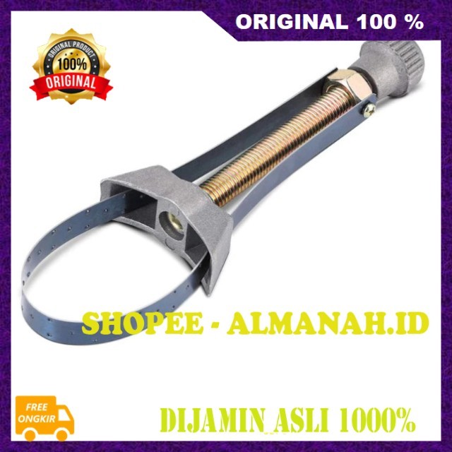 [BISA COD] Alat Pembuka Filter Oli Mobil Adjustable 60mm-120mm Kunci Oli Filter Mobil Pelepas Filter