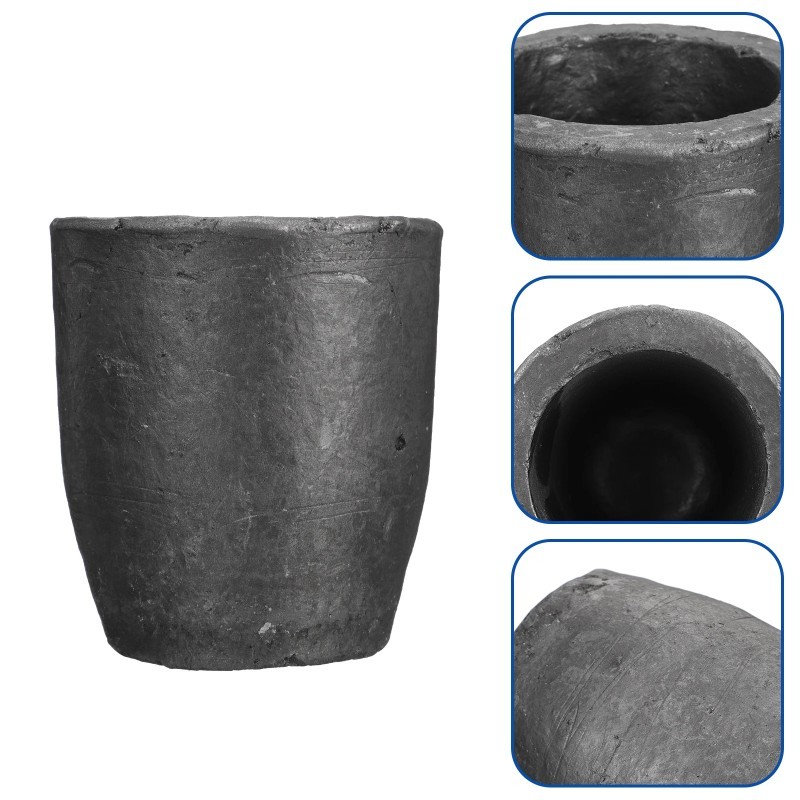 Graphite Crucible 3#/6#/10# Melting Pot Graphite Untuk Peleburan Emas Tembaga Perak Perunggu Tahan