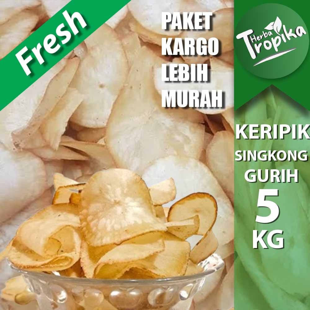

Paket kargo keripik Singkong gurih renyah 5 kg toko herba tropika